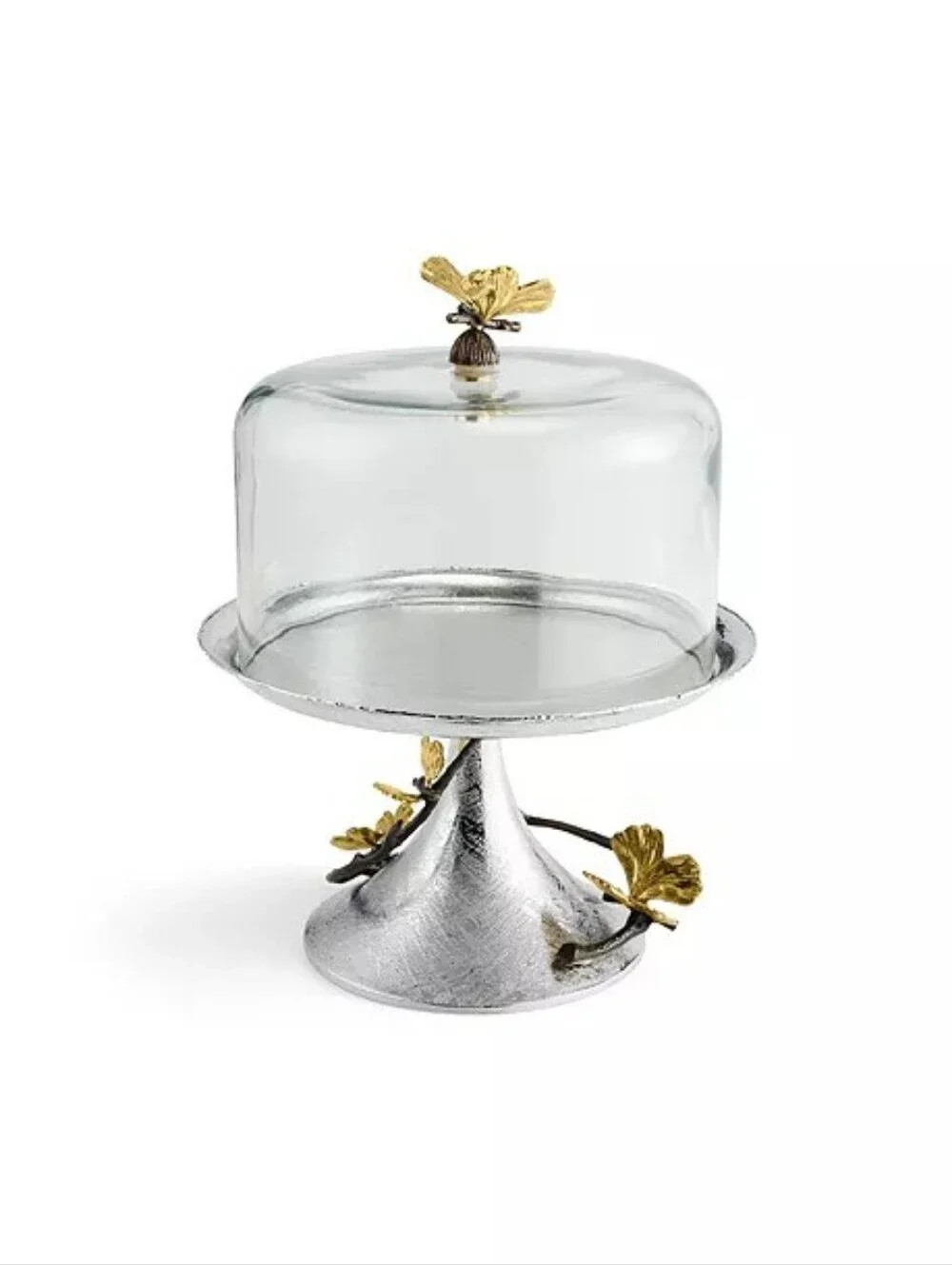 Michael Aram Butterfly Ginkgo Pastry Dish with Dome